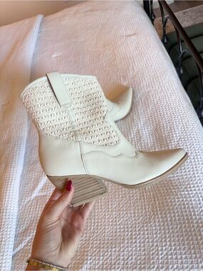 Dolce Vita Crochet Western Ankle Boot